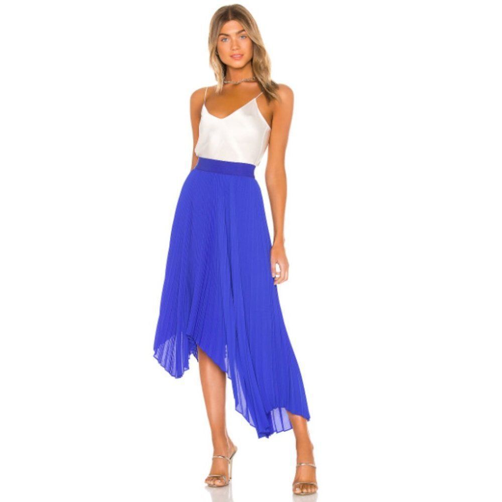 Alice + Olivia Blue Midi Skirt
